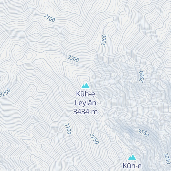 Map of Kūh-e Leylān