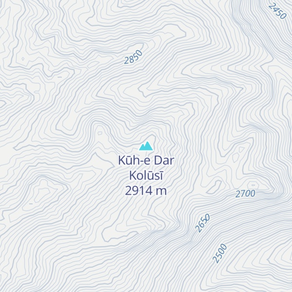 Map of Kūh-e Dar Kolūsī