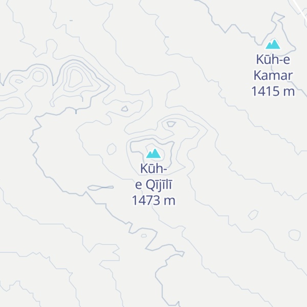 Map of Kūh-e Qījīlī