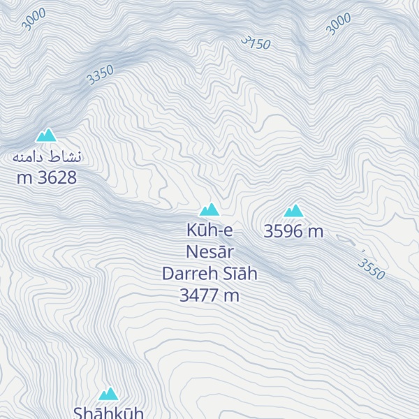 Map of Kūh-e Nesār Darreh Sīāh