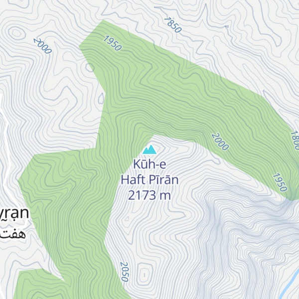 Map of Kūh-e Haft Pīrān