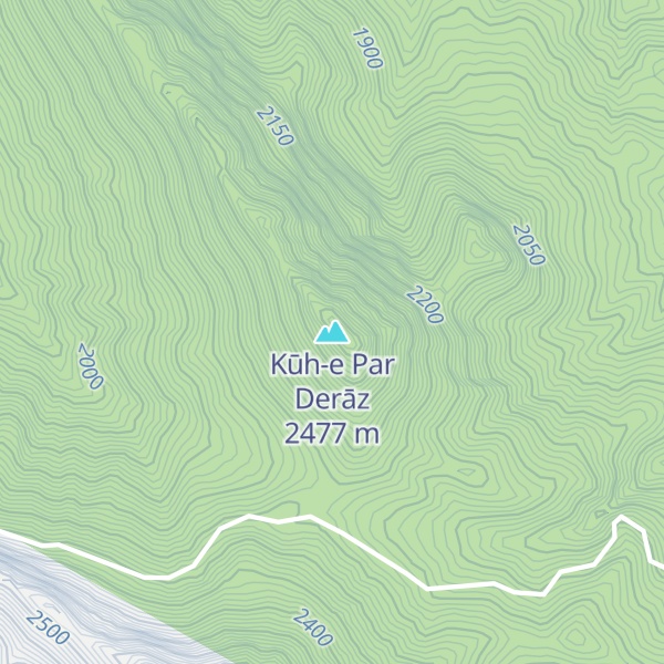 Map of Kūh-e Par Derāz