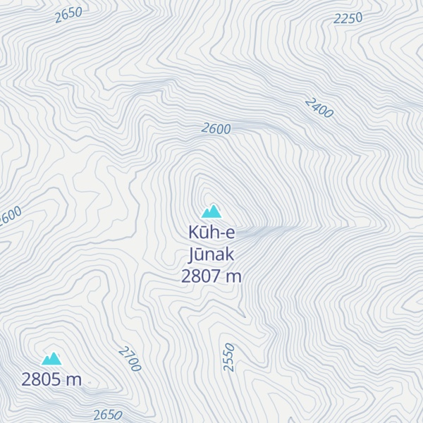 Map of Kūh-e Jūnak