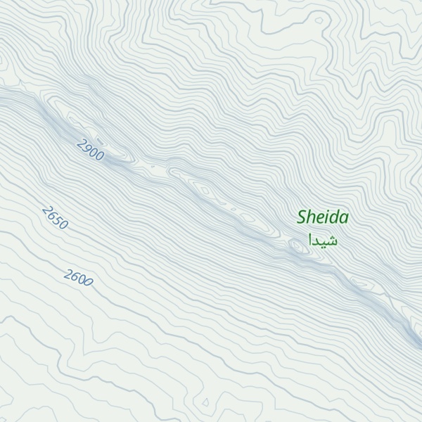 Map of Kūh-e Seyyed Bahā’ od Dīn