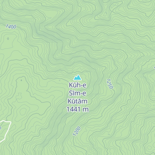 Map of Kūh-e Sīm-e Kūtām
