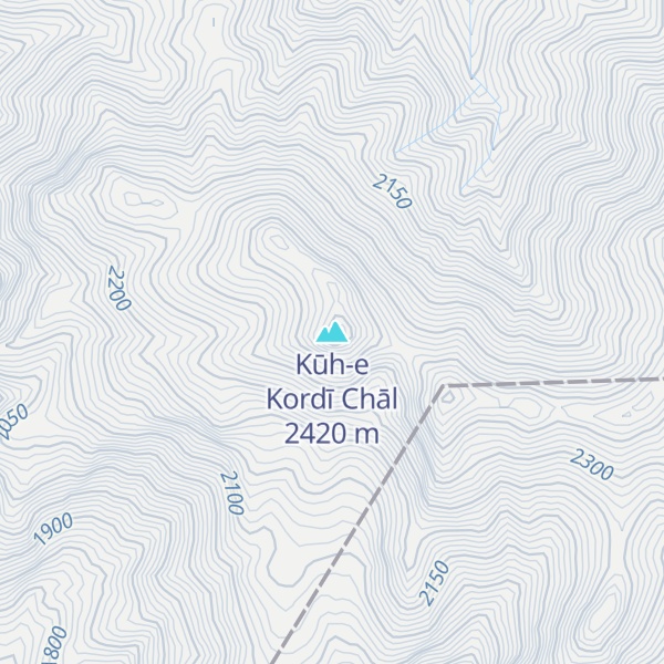 Map of Kūh-e Kordī Chāl