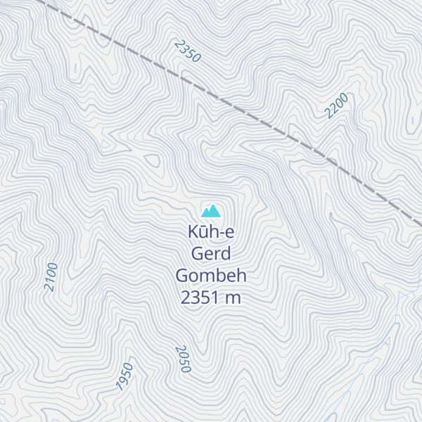 Map of Kūh-e Gerd Gombeh