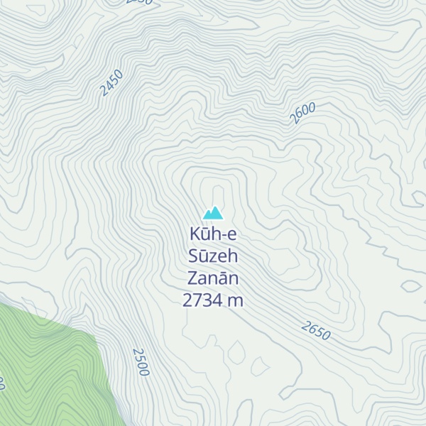 Map of Kūh-e Sūzeh Zanān