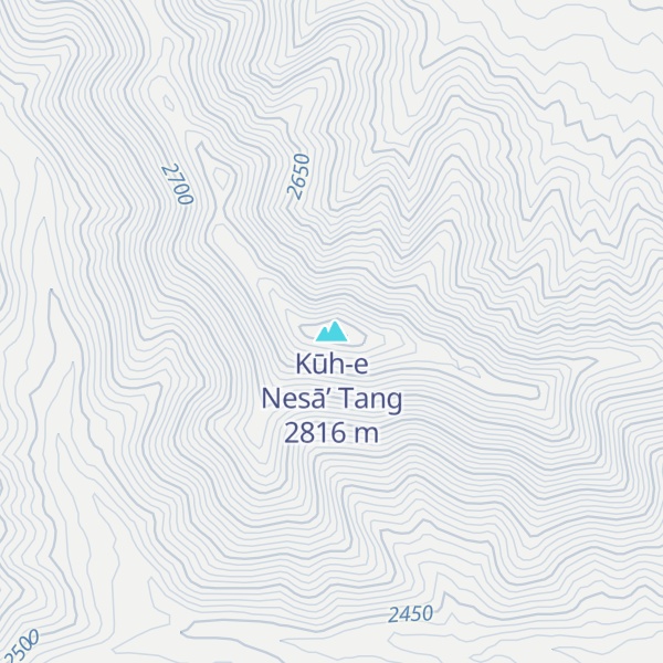Map of Kūh-e Nesā’ Tang