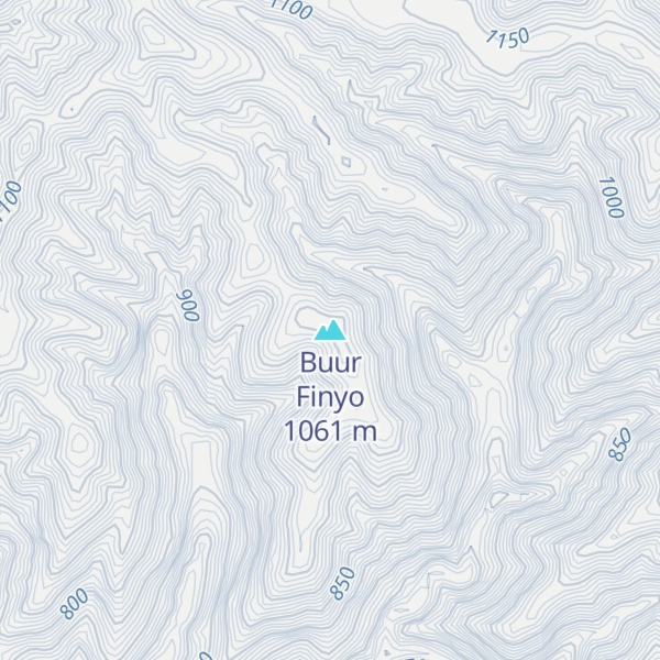 Map of Buur Finyo