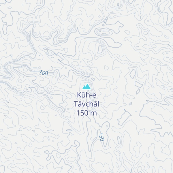 Map of Kūh-e Tāvchāl