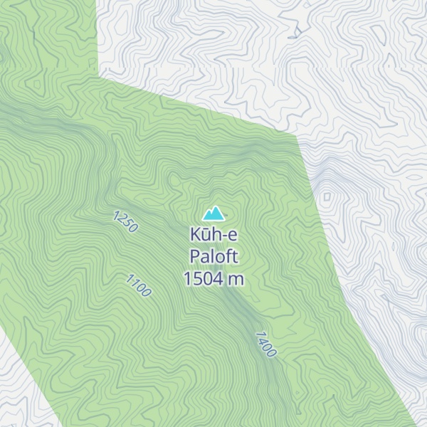 Map of Kūh-e Paloft