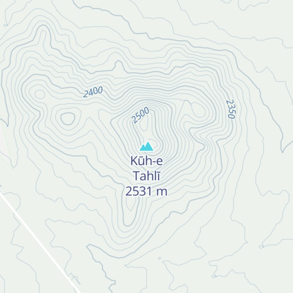 Map of Kūh-e Tahlī
