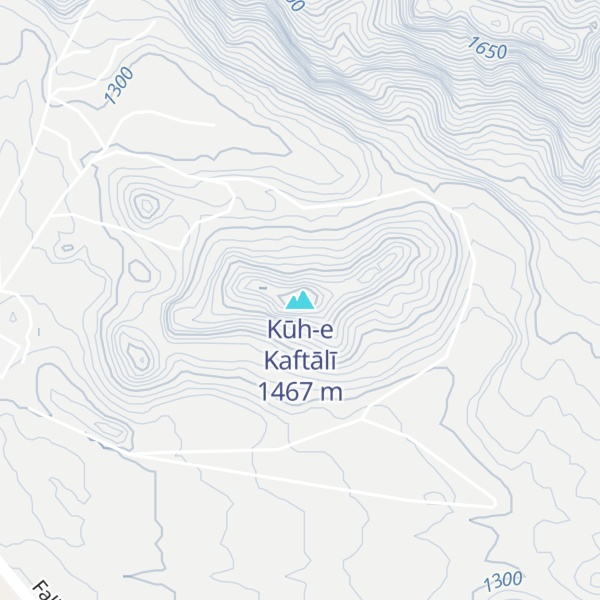 Map of Kūh-e Kaftālī
