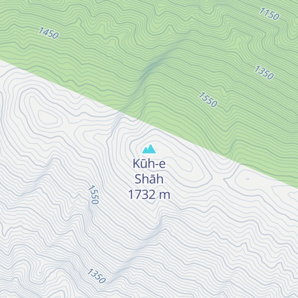 Map of Kūh-e Shāh