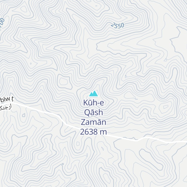 Map of Kūh-e Qāsh Zamān