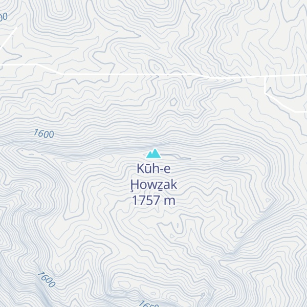 Map of Kūh-e Ḩowẕak