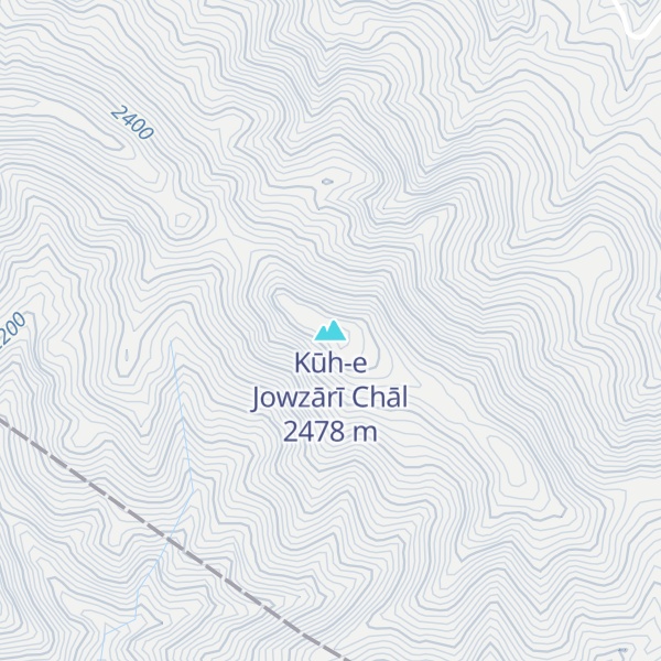 Map of Kūh-e Jowzārī Chāl