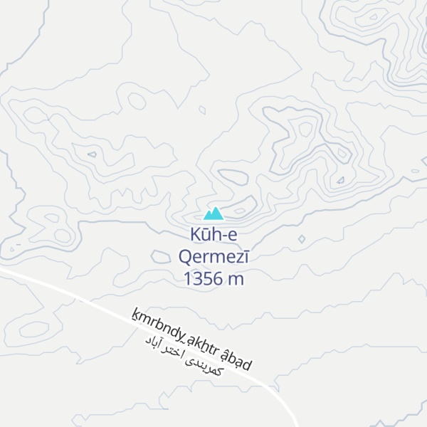 Map of Kūh-e Qermezī