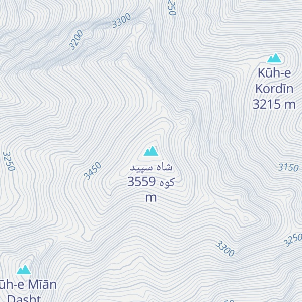 Map of شاه سپید کوه