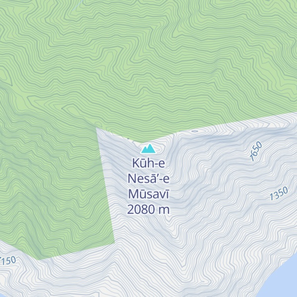 Map of Kūh-e Nesā’-e Mūsavī
