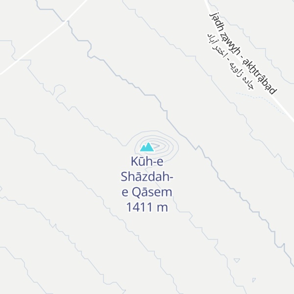 Map of Kūh-e Shāzdah-e Qāsem