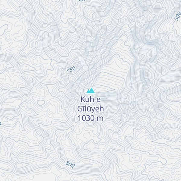 Map of Kūh-e Gīlūyeh