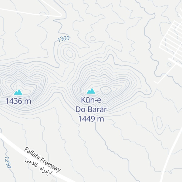 Map of Kūh-e Do Barār