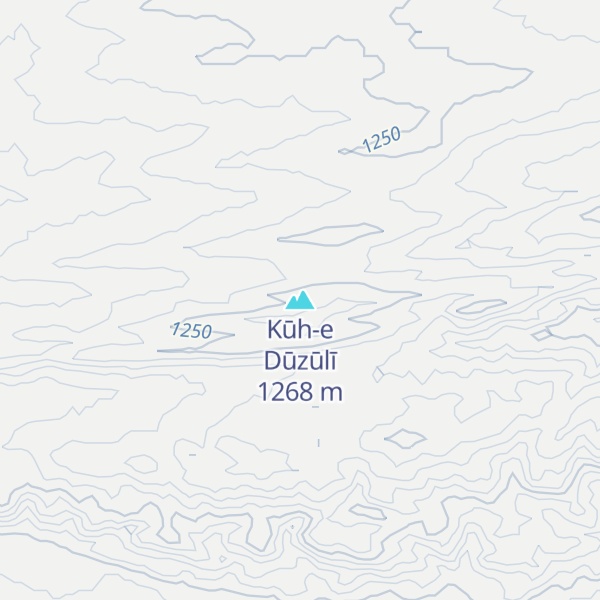 Map of Kūh-e Dūzūlī
