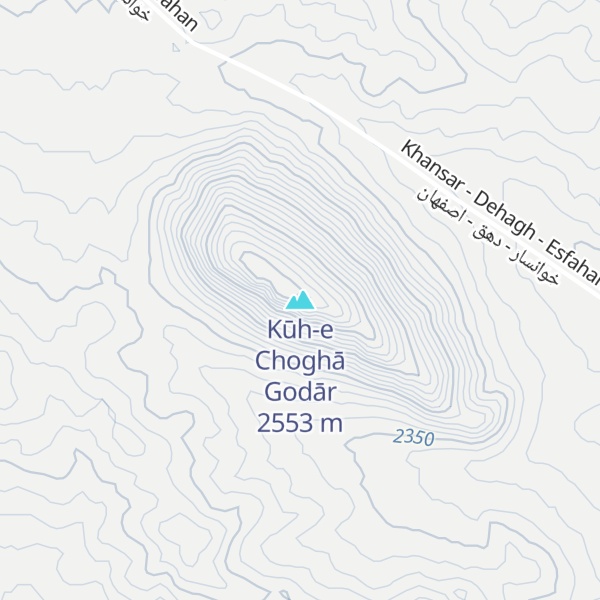 Map of Kūh-e Choghā Godār