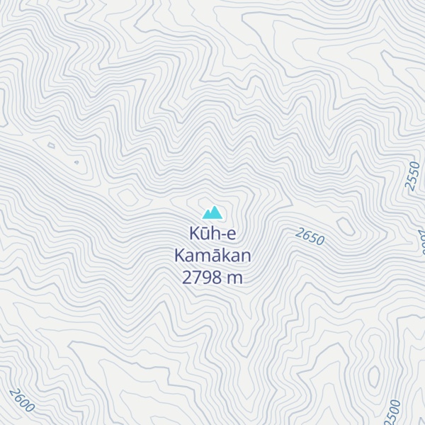 Map of Kūh-e Kamākan