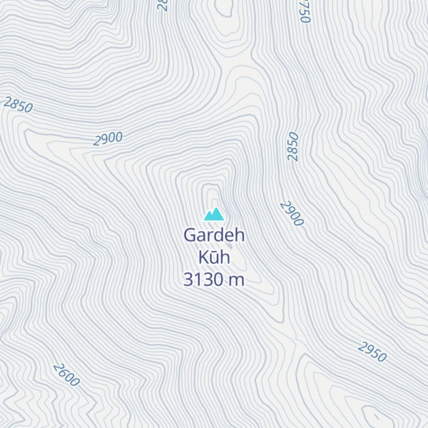 Map of Gardeh Kūh