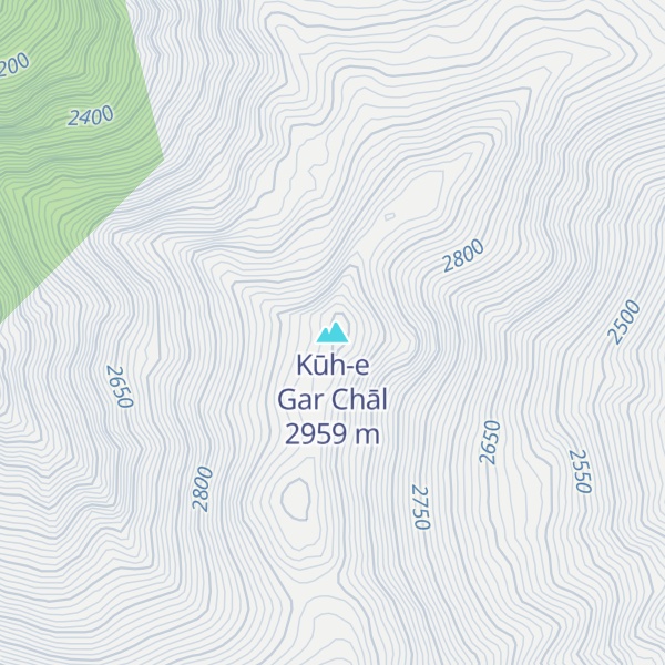 Map of Kūh-e Gar Chāl