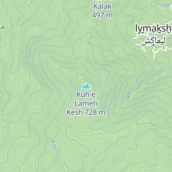 Map of Kūh-e Lameh Kesh