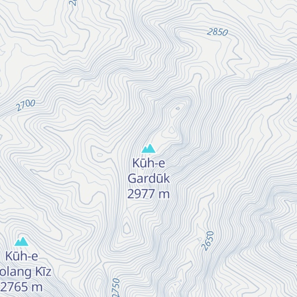 Map of Kūh-e Gardūk