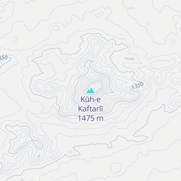 Map of Kūh-e Kaftarlī