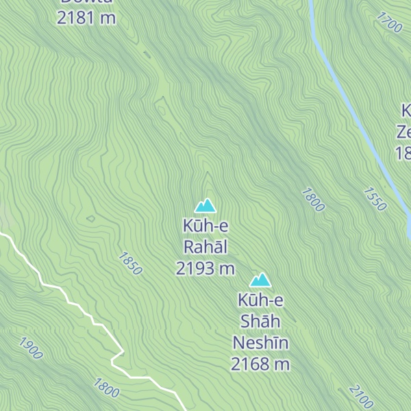 Map of Kūh-e Rahāl