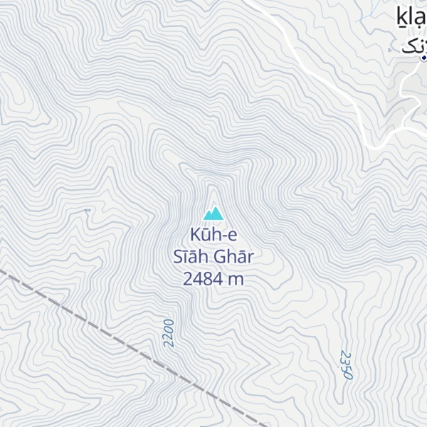 Map of Kūh-e Sīāh Ghār