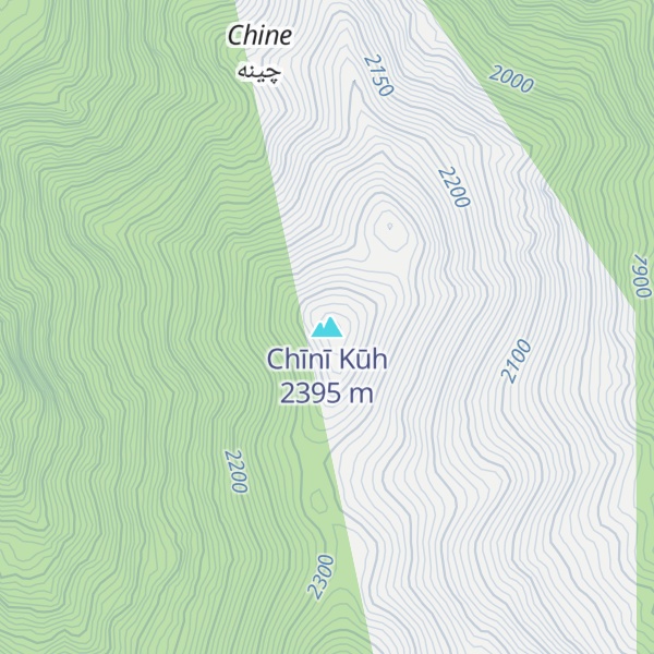Map of Chīnī Kūh
