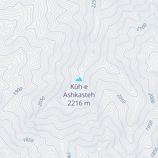 Map of Kūh-e Ashkasteh
