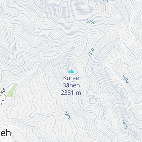 Map of Kūh-e Bāneh