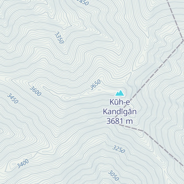 Map of Kūh-e Menār Cham