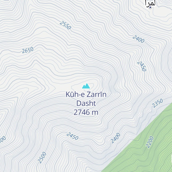 Map of Kūh-e Zarrīn Dasht