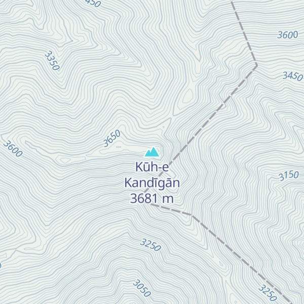 Map of Kūh-e Kandīgān