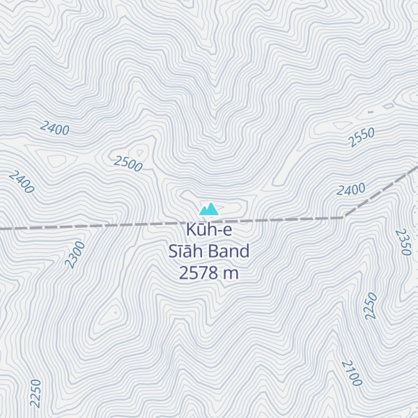 Map of Kūh-e Sīāh Band