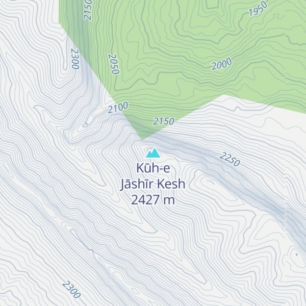 Map of Kūh-e Jāshīr Kesh