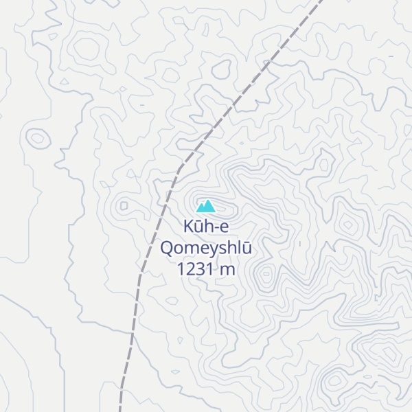 Map of Kūh-e Qomeyshlū