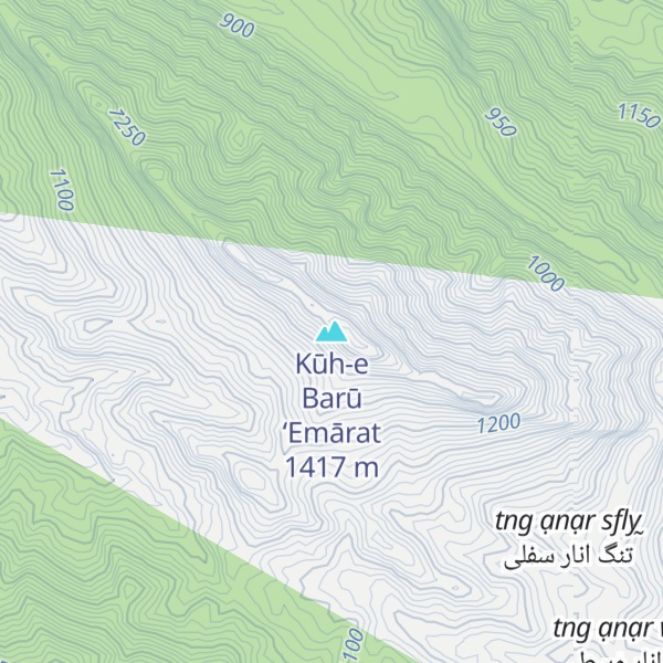 Map of Kūh-e Barū ‘Emārat