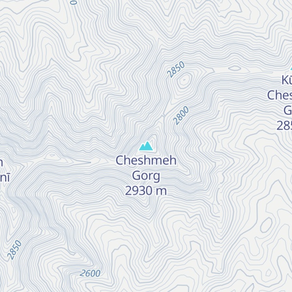 Map of Cheshmeh Gorg