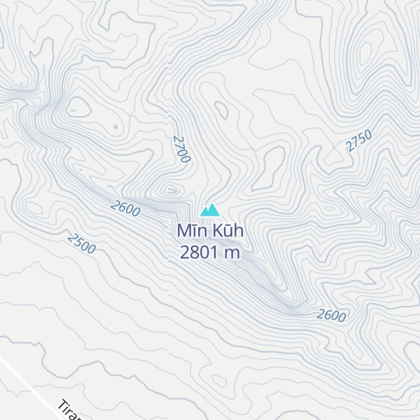 Map of Mīn Kūh